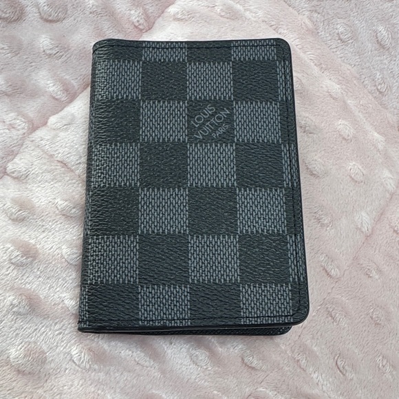 Louis Vuitton Graphite Checkered Card Holder - Picture 1 of 2